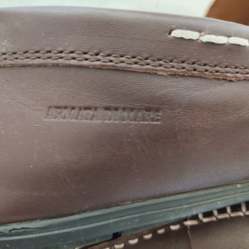 Armata Di Mare Men's Brown Leather Loafers Size 40 Like New