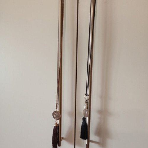 Handmade long necklaces new, black and brown