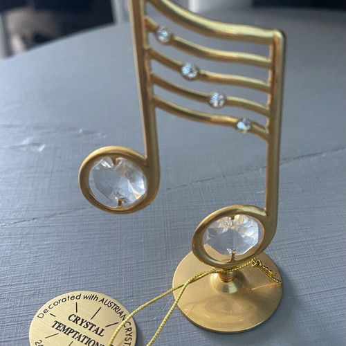 Gold plated 24K decoration with Austrian crystals Crystal temptations