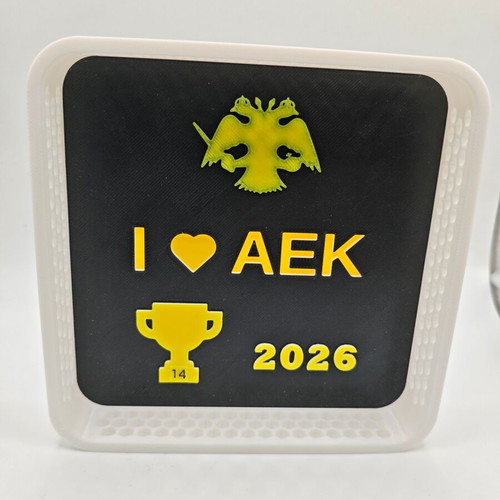 Handmade souvenir championship AEK FC 2016.