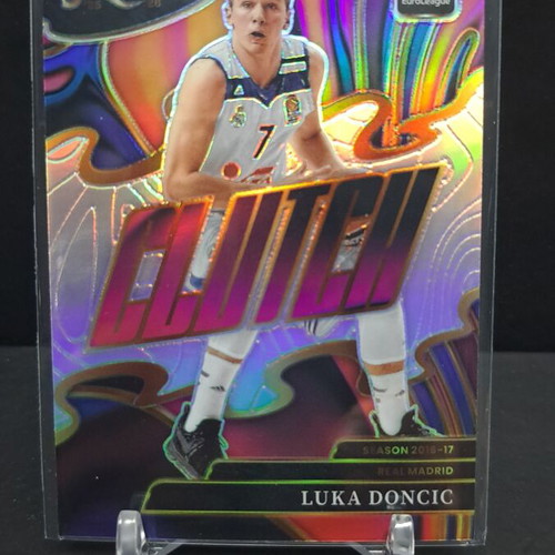 Select Euroleague 2025-26 Luka Doncic Clutch Insert Silver Holo Prizm Real Madrid