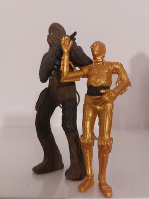 Starwars keychain figures new, set of 2 pieces