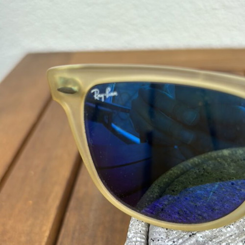 Ray Ban Wayfarer II sunglasses used, blue lenses