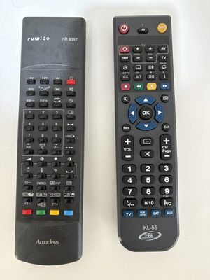 TV remote controls used, pack of 2 or single