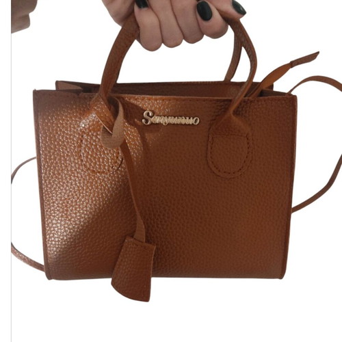 Handbag and crossbody bag new brown with zipper