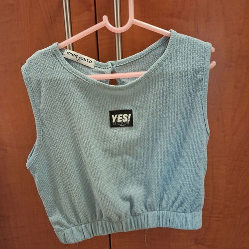 Miss Ebita crop top for girls, new, blue, size 146 cm, 12 years