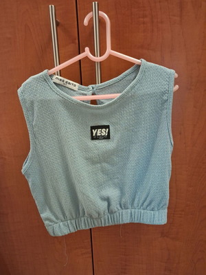 Miss Ebita crop top for girls, new, blue, size 146 cm, 12 years