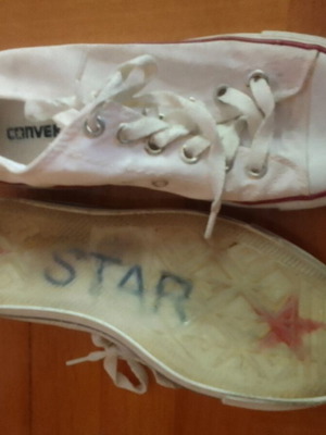 Converse white athletic shoes size 39 new