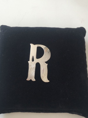 Silver 925 handmade vintage pin used