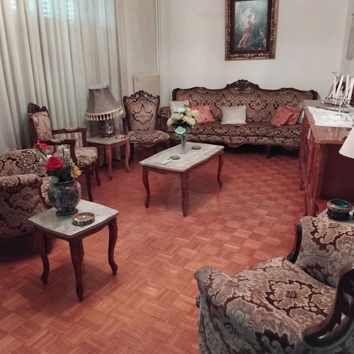 Ludoviko living room set with sofa, chairs and marble tables