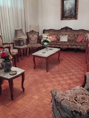 Ludoviko living room set with sofa, chairs and marble tables