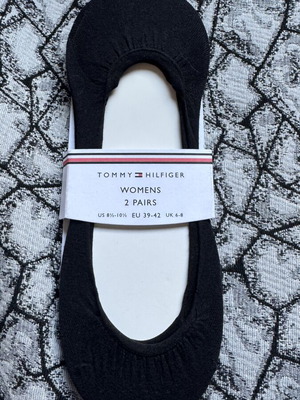 Tommy Hilfiger women's invisible socks black, new, 2 pairs