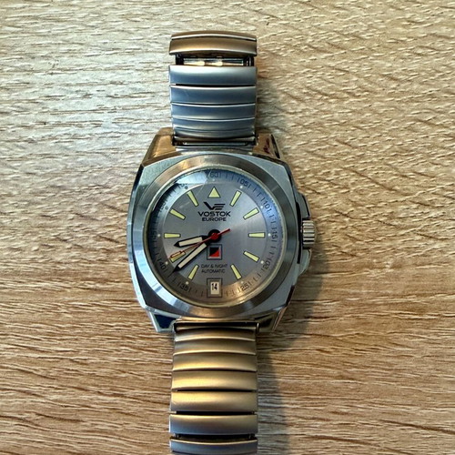 Vostok Europe Komandirskie watch like new, silver unisex