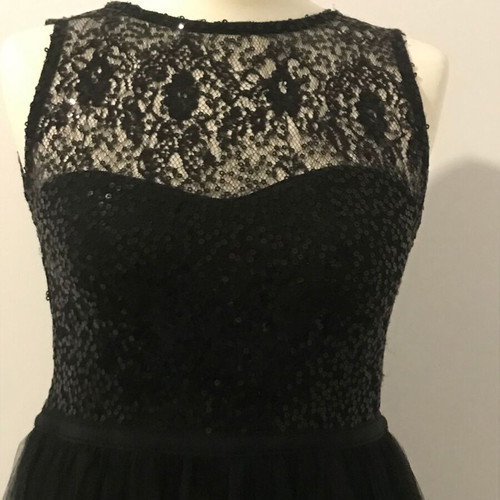 Dorothy Perkins mini dress with open back, new, size S, black