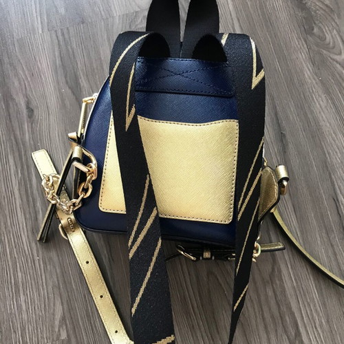 Marc Jacobs backpack new, gold and white, 20x17 cm