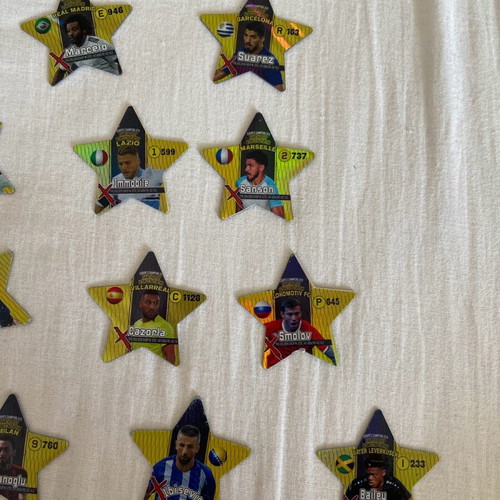 Football star tokens, pack of 12 pieces