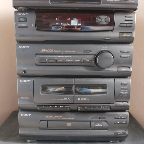 Sony LBT-N200 stereo system used with two speakers, needs maintenance