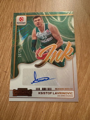 Ksistof Lavrinovic 2025-26 Contenders EuroLeague Ink Auto Gold card new #/25