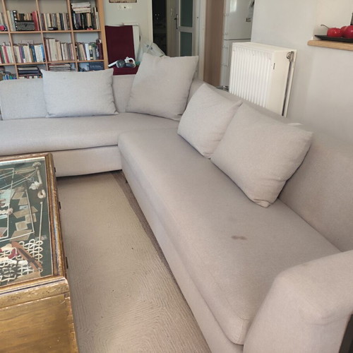 Silvestridis three-seater sofas used, set of two with cushions