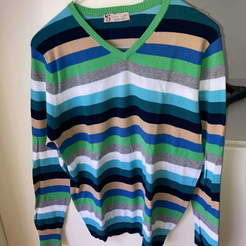Zara men's striped multicolor shirt like new No M,L