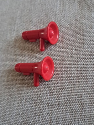 Playmobil firefighter megaphones like new set