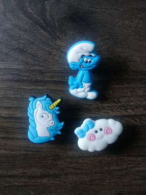 Crocs Charms set με Στρουμφ, Μονόκερο και Νεφέλη σαν καινούργιο