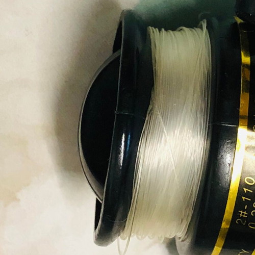 Transparent craft fishing line new, 10 meters, 0.4 mm thick