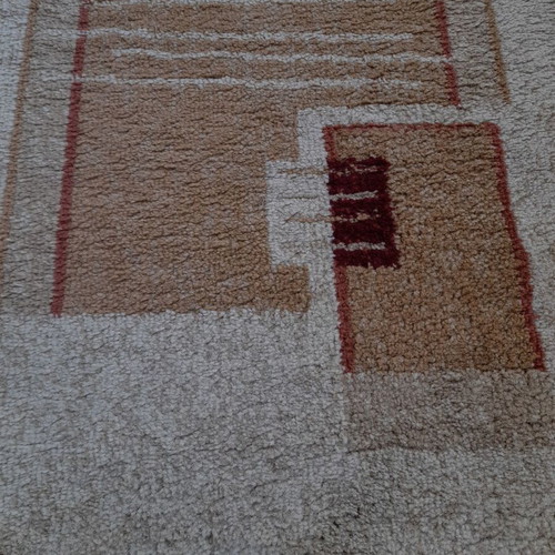 Carpet runners set of 3 used, burgundy and beige