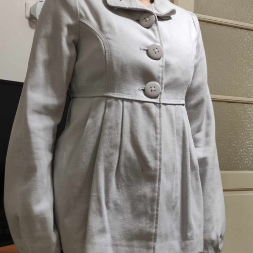 Berska long jacket ice color like new, size S