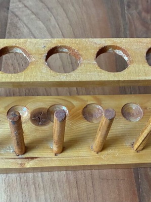 Wooden stand for shaving machines used