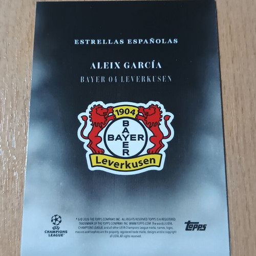 Topps Simplicidad 2024-25 Aleix García Bayer Leverkusen card