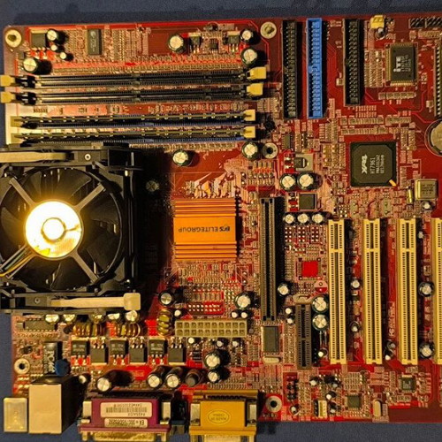 Motherboards used, lot of 9 with CPU, RAM, keyboard and power supplies