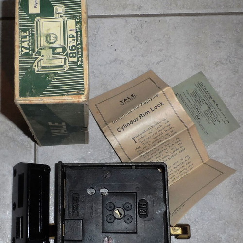Yale vintage USA 1930-1940 lock new, rare American