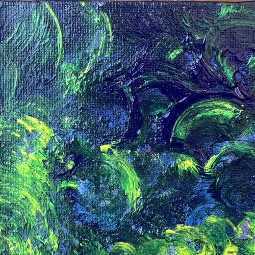 Mini canvas handmade painting