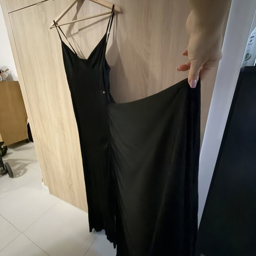 Toi&Moi satin dress used, black, size L