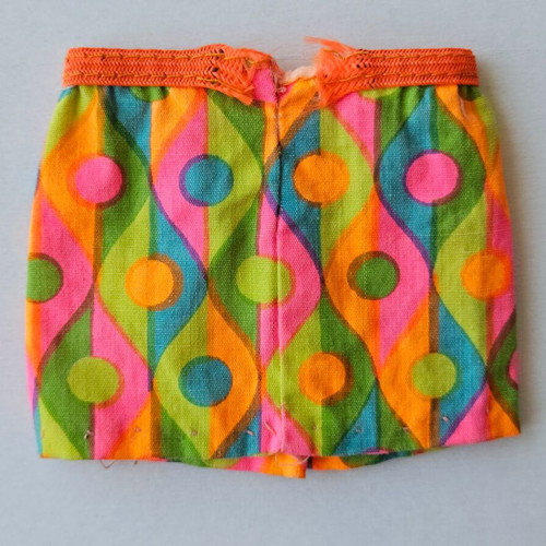 Vintage Barbie MOD skirt "Wild N Wonderful" used