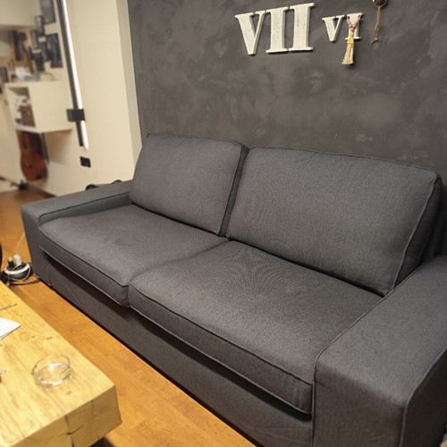 IKEA three-seat sofa dark gray, new