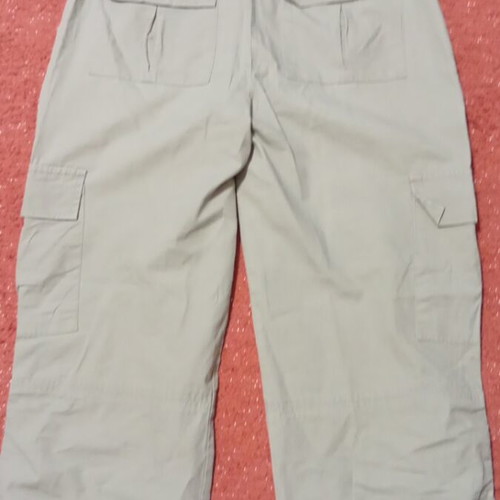 Beaux-Arts women's cotton cargo pants size XL like new, beige