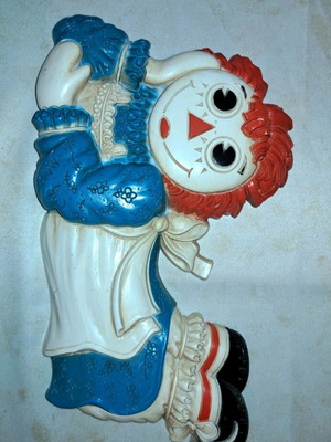 Raggedy Andy doll 60s hanging kids room like new