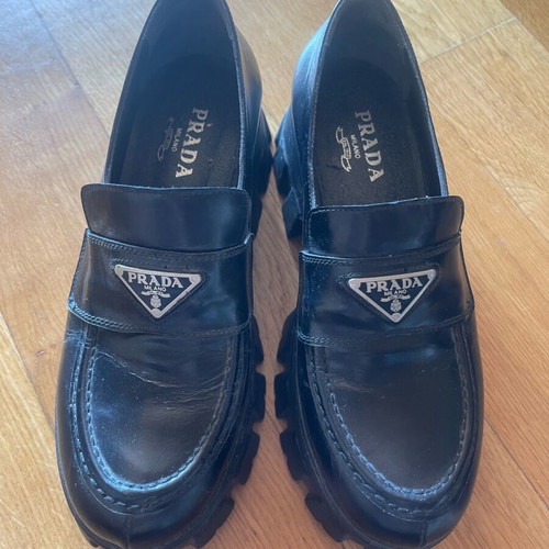 Prada shoes used, size 37, black in very good condition