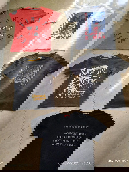 5 t-shirts για 7-8 ετών