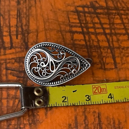 Silver Russian Filigree Earrings 925 stamped new