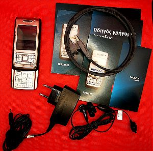 Nokia E65 (Ακουστικά, Φορτιστή, Καλώδιο σύνδεσης με Η/Υ, manuals και CD εγκατάσταση για Η/Υ)
