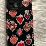 Phone case like new with Sacred Hearts pattern for iPhone 13 and 14