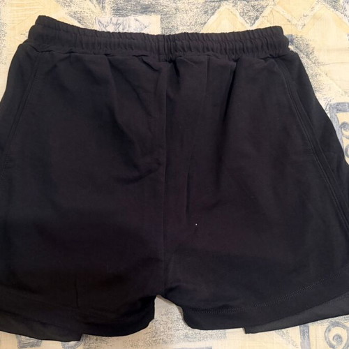 Bermuda shorts new, pack of 2, black and beige, with inner leggings