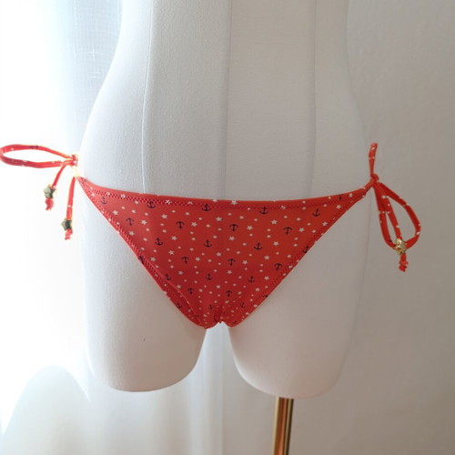 Springfield bikini new with tags, red-orange, size S, with ties