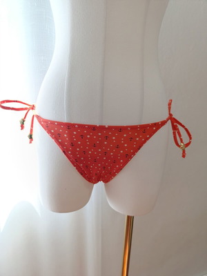 Springfield bikini new with tags, red-orange, size S, with ties