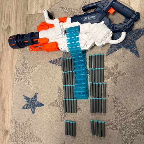 Nerf Zuru X-Shot Excel Crusher toy gun like new with 48 foam darts