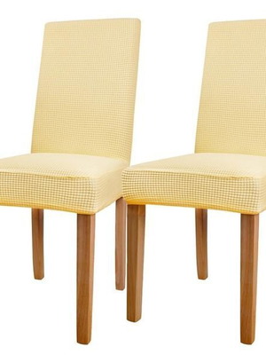 HOTUT elastic washable chair covers for high back chairs, set of 2