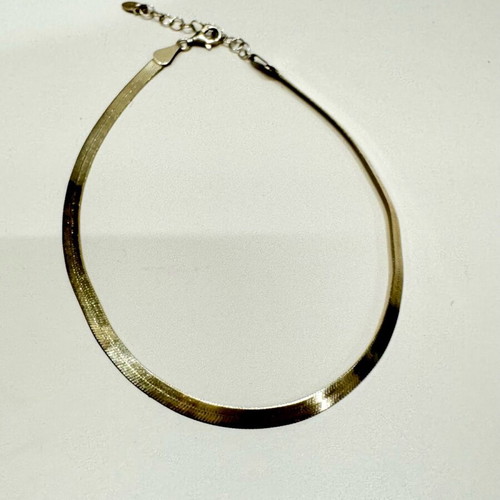 Gregio anklet like new, silver 925 gold plated